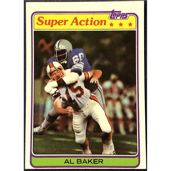 1981 TOPPS NFL FOOTBALL AL BAKER