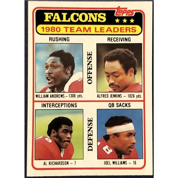 1981 TOPPS NFL FOOTBALL ALFRED JENKINS