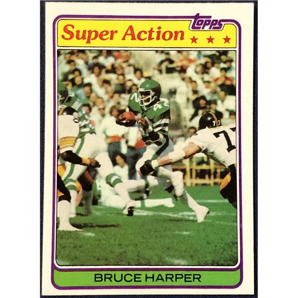 1981 TOPPS NFL FOOTBALL BRUCE HARPER