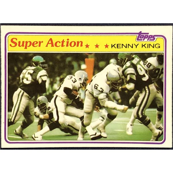1981 TOPPS NFL FOOTBALL KENNY KING ROOKIE CARD