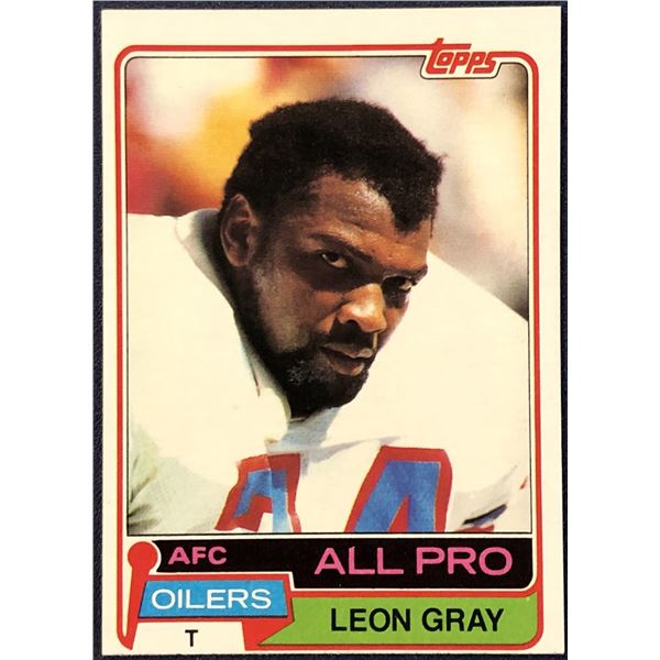 1981 TOPPS NFL FOOTBALL LEON GRAY