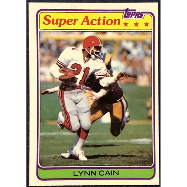 1981 TOPPS NFL FOOTBALL LYNN CAIN