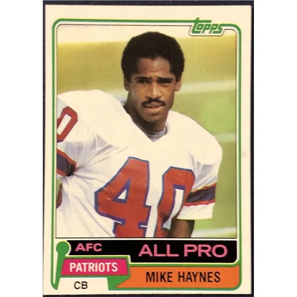 1981 TOPPS NFL FOOTBALL MIKE HAYNES