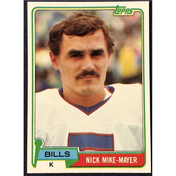 1981 TOPPS NFL FOOTBALL NICK MIKE-MAYER