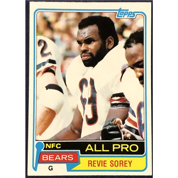 1981 TOPPS NFL FOOTBALL REVIE SOREY