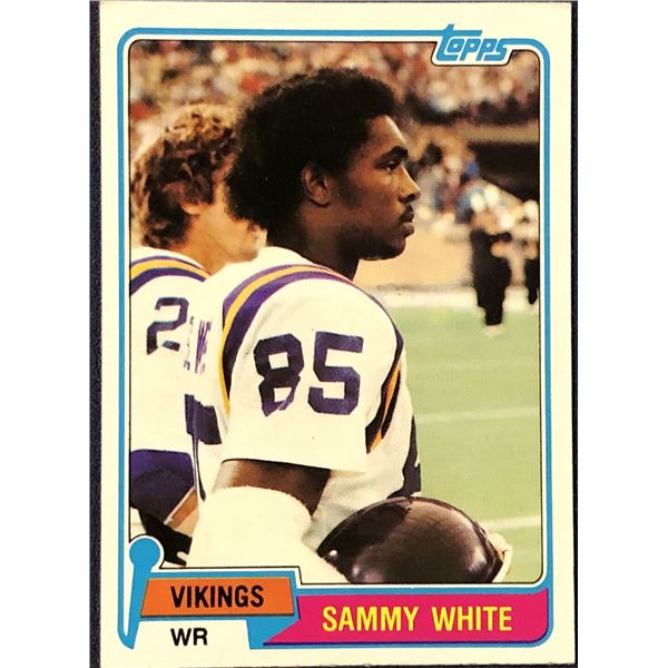 1981 TOPPS NFL FOOTBALL SAMMY WHITE