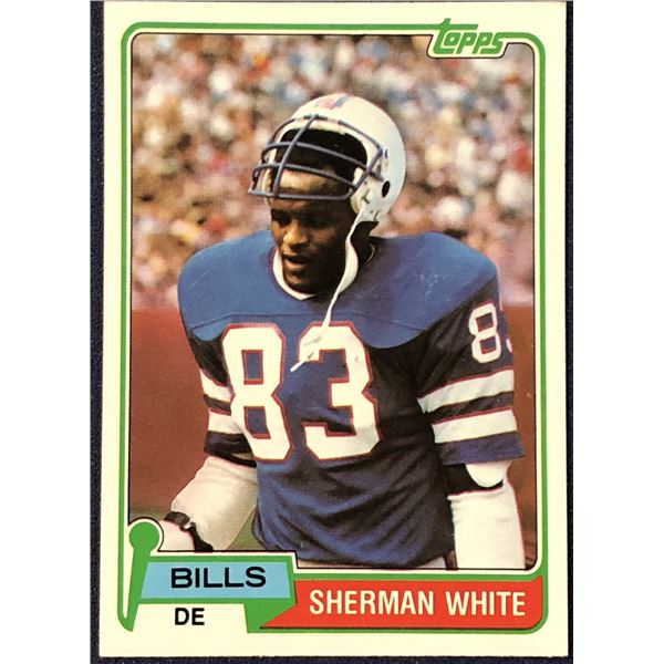 1981 TOPPS NFL FOOTBALL SHERMAN WHITE