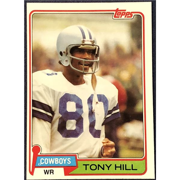 1981 TOPPS NFL FOOTBALL TONY HILL
