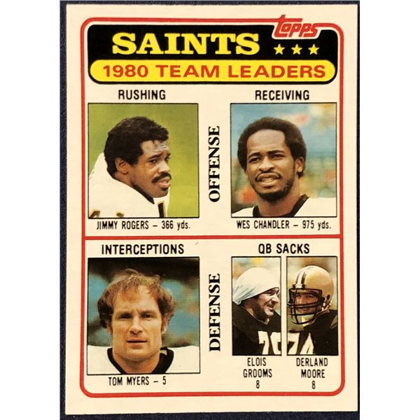 1981 TOPPS NFL FOOTBALL WES CHANDLER