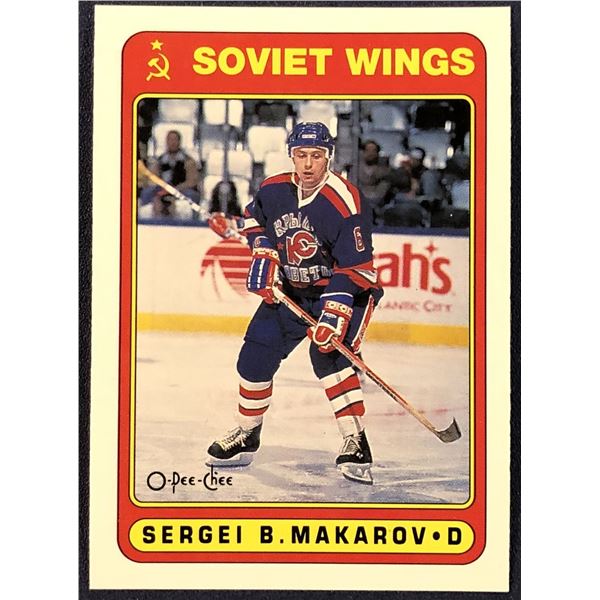 1990-91 O-PEE-CHEE SERGEI MAKAROV (HOF) ROOKIE CARD