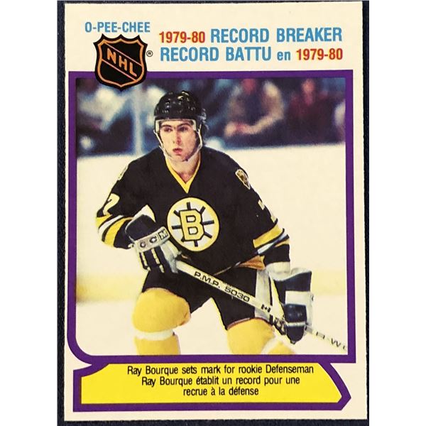 1980-81 O-PEE-CHEE HOCKEY RAY BOURQUE (HOF)