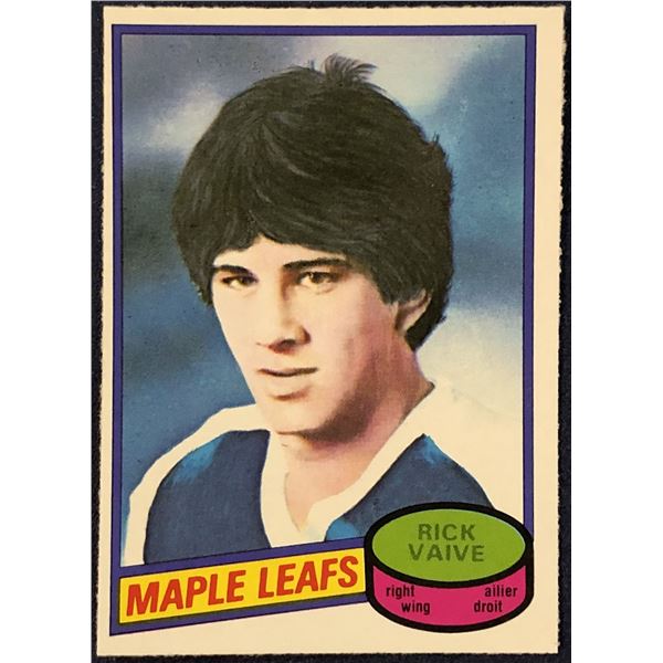 1980-81 O-PEE-CHEE HOCKEY RICK VAIVE ROOKIE CARD