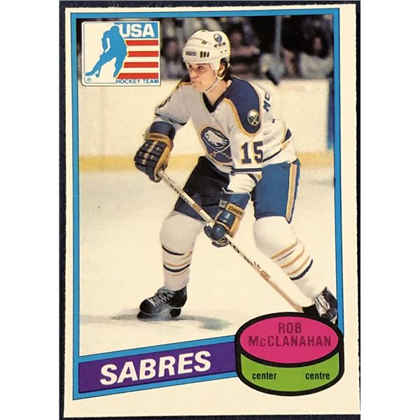 1980-81 O-PEE-CHEE HOCKEY ROB McCLANAHAN ROOKIE CARD