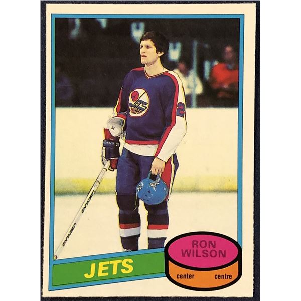 1980-81 O-PEE-CHEE HOCKEY RON WILSON ROOKIE CARD