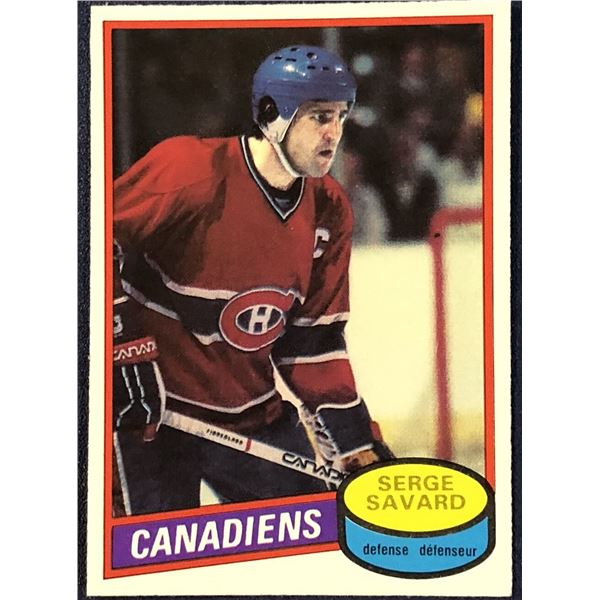 1980-81 O-PEE-CHEE HOCKEY SERGE SAVARD (HOF)