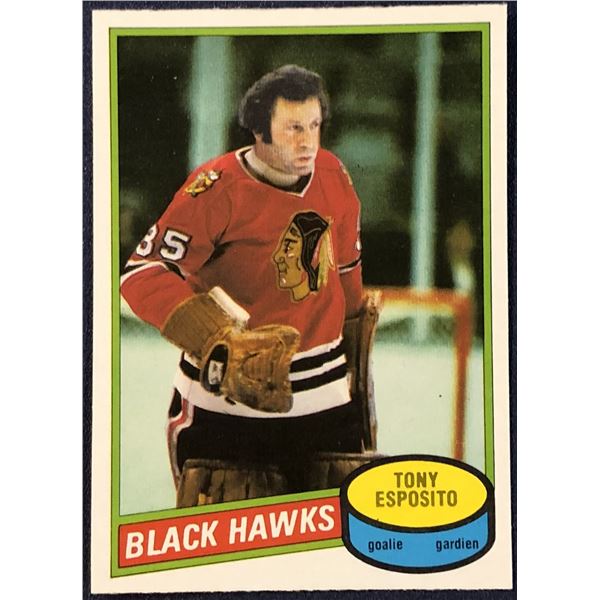 1980-81 O-PEE-CHEE HOCKEY TONY ESPOSITO (HOF)