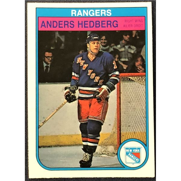 1982-83 O-PEE-CHEE NHL HOCKEY ANDERS HEDBERG