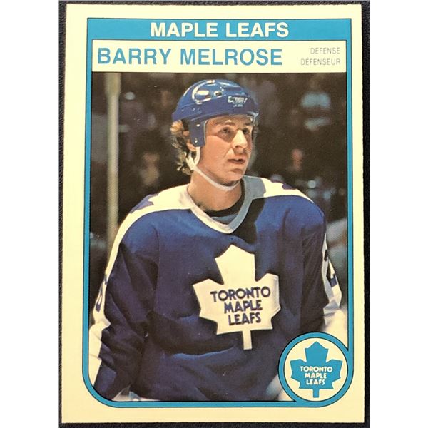1982-83 O-PEE-CHEE NHL HOCKEY BARRY MELROSE