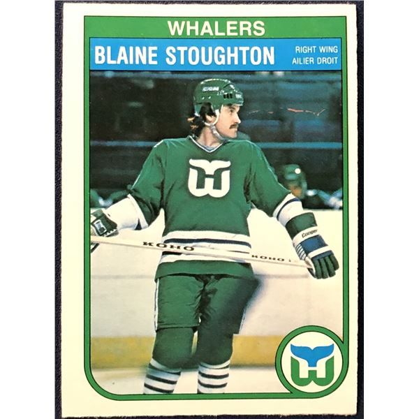 1982-83 O-PEE-CHEE NHL HOCKEY BLAINE STOUGHTON