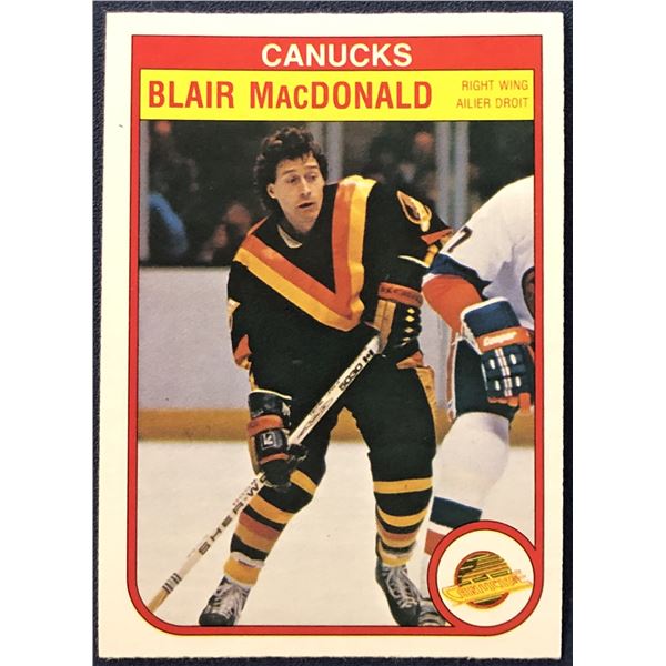 1982-83 O-PEE-CHEE NHL HOCKEY BLAIR MacDONALD
