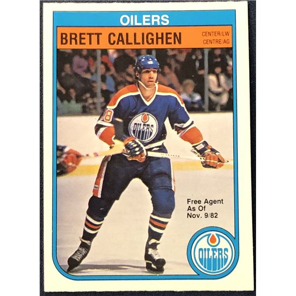 1982-83 O-PEE-CHEE NHL HOCKEY BRETT CALLIGHEN