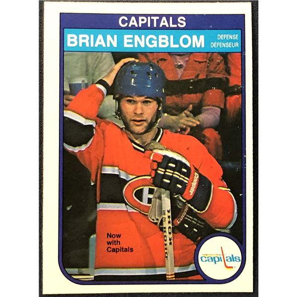 1982-83 O-PEE-CHEE NHL HOCKEY BRIAN ENGBLOM