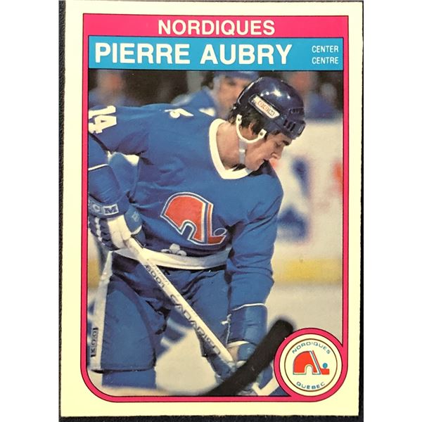 1982-83 O-PEE-CHEE NHL HOCKEY PIERRE AUBRY ROOKIE CARD