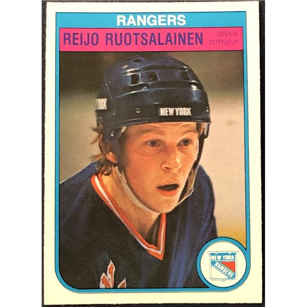 1982-83 O-PEE-CHEE NHL HOCKEY REIJO RUOTSALAINEN ROOKIE CARD