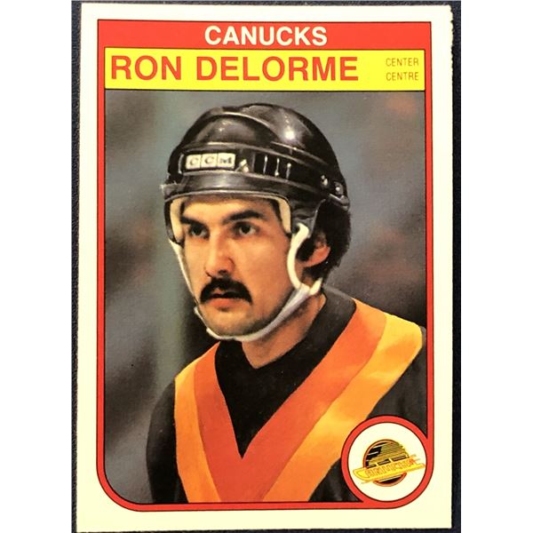 1982-83 O-PEE-CHEE NHL HOCKEY RON DELORME