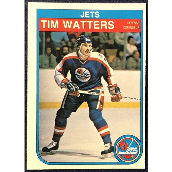 1982-83 O-PEE-CHEE NHL HOCKEY TIM WATTERS ROOKIE CARD