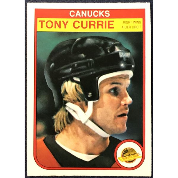 1982-83 O-PEE-CHEE NHL HOCKEY TONY CURRIE