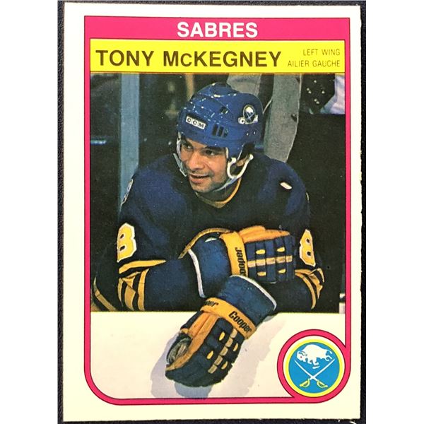 1982-83 O-PEE-CHEE NHL HOCKEY TONY McKEGNEY