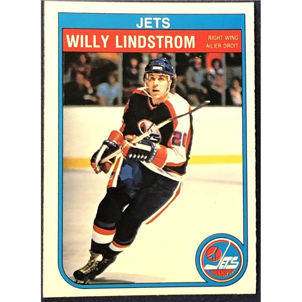1982-83 O-PEE-CHEE NHL HOCKEY WILLY LINDSTROM