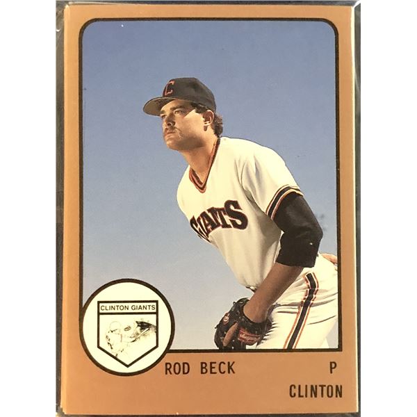 1988 PRO CARDS INC. MiLB TEAM SET CLINTON GIANTS (ROD BECK)