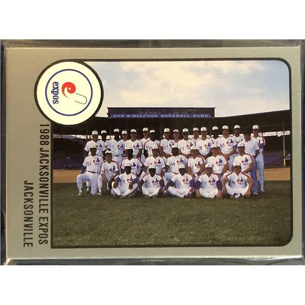 1988 PRO CARDS INC. MiLB TEAM SET JACKSONVILLE EXPOS