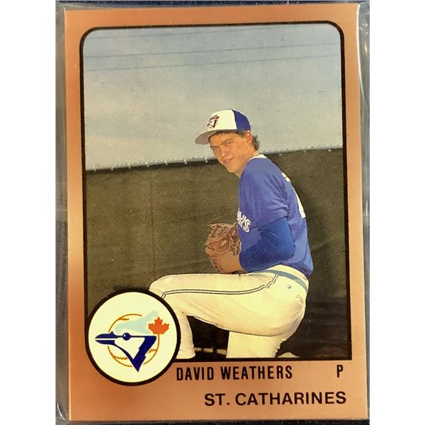 1988 PRO CARDS INC. MiLB TEAM SET ST. CATHARINES BLUE JAYS (DAVID WEATHERS)