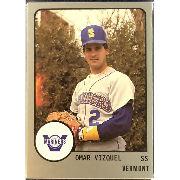 1988 PRO CARDS INC. MiLB VERMONT MARINERS TEAM SET (OMAR VIZQUEL)