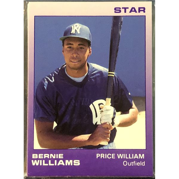 1988 STAR COMPANY MiLB TEAM SET PRINCE WILIAM YANKEES (BERNIE WILLIAMS)