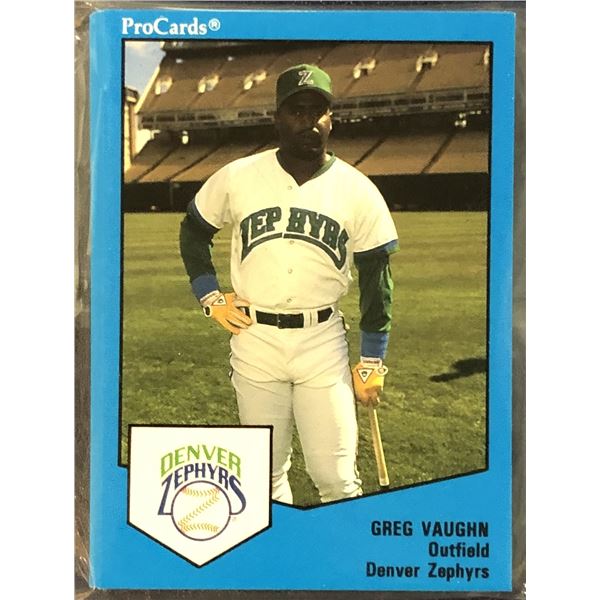 1989 PRO CARDS INC. MiLB DENVER ZEPHYRS TEAM SET (GREG VAUGHN)
