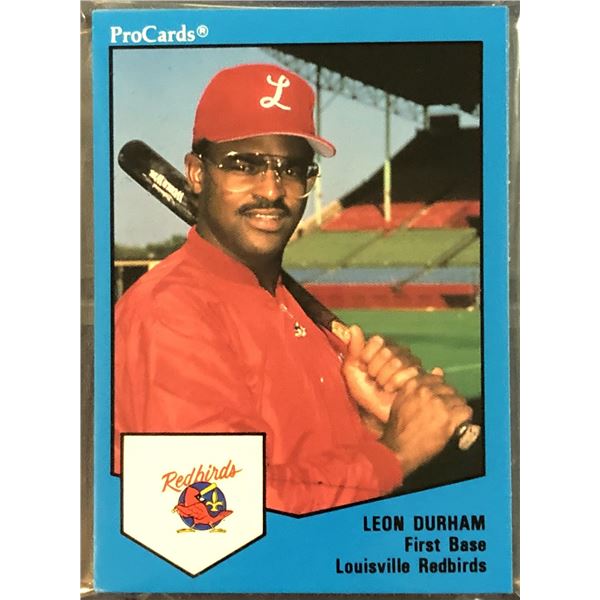 1989 PRO CARDS INC. MiLB LOUISVILLE RED BIRDS TEAM SET (LEON DURHAM)