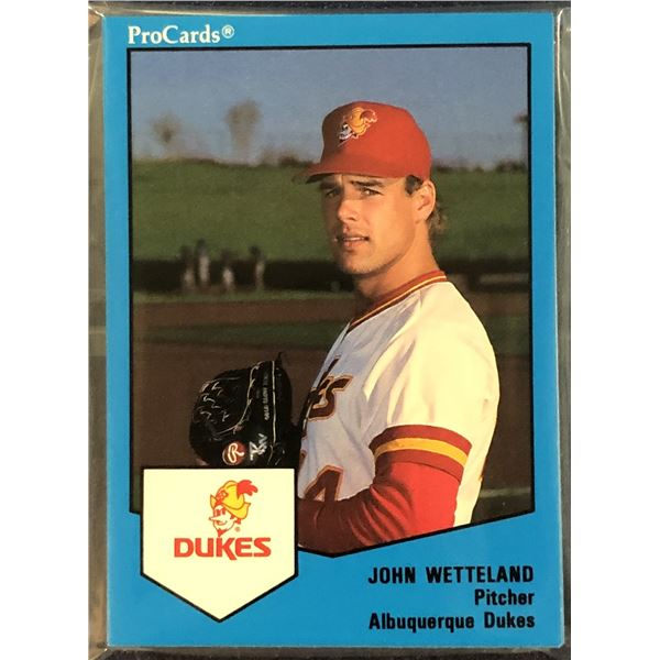 1989 PRO CARDS INC. MiLB TEAM SET ALBUQUERQUE DUKES (JOHN WETTELAND)
