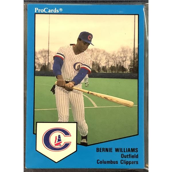 1989 PRO CARDS INC. MiLB TEAM SET COLUMBUS CLIPPERS (BERNIE WILLIAMS)