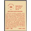Image 2 : 1975 SSPC BASEBALL ROLLIE FINGERS (HOF)