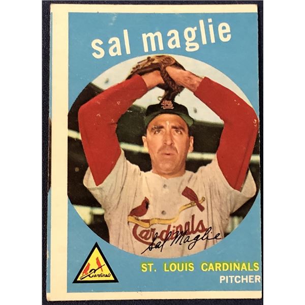 1959 TOPPS GRAY BACK SAL MAGLIE