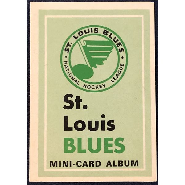 1969-70 O-PEE-CHEE HOCKEY MINI ALBUM - ST. LOUIS BLUES