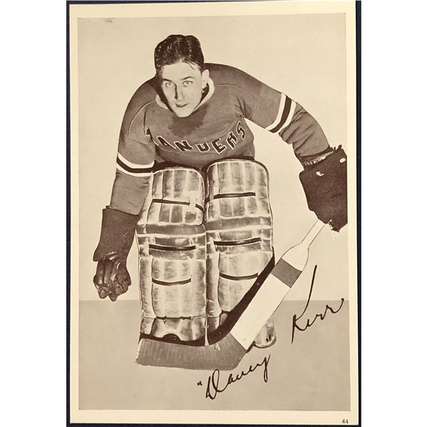 1935-36 CROWN BRAND HOCKEY - DAVEY KERR