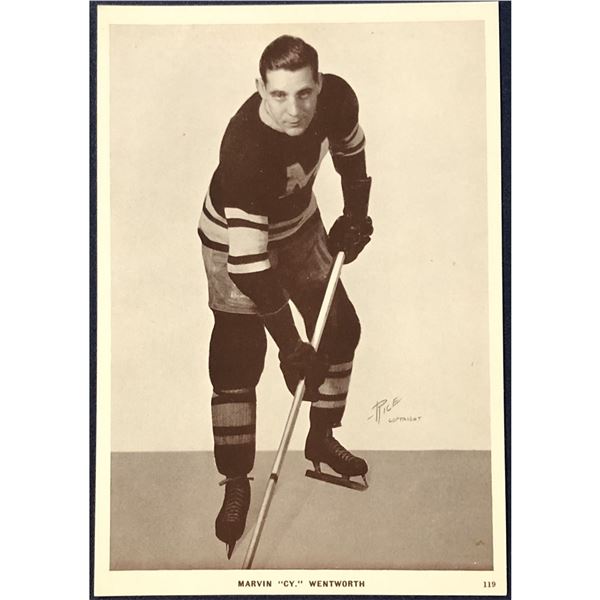1935-36 CROWN BRAND HOCKEY - CY WENTWORTH