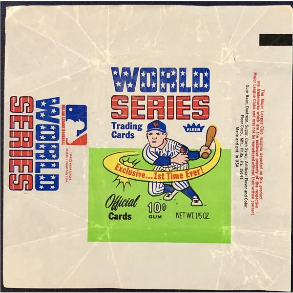 1968 FLEER BASEBALL WORLD SERIES WRAPPER