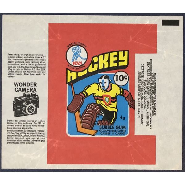 1976-77 O-PEE-CHEE WHA HOCKEY WRAPPER