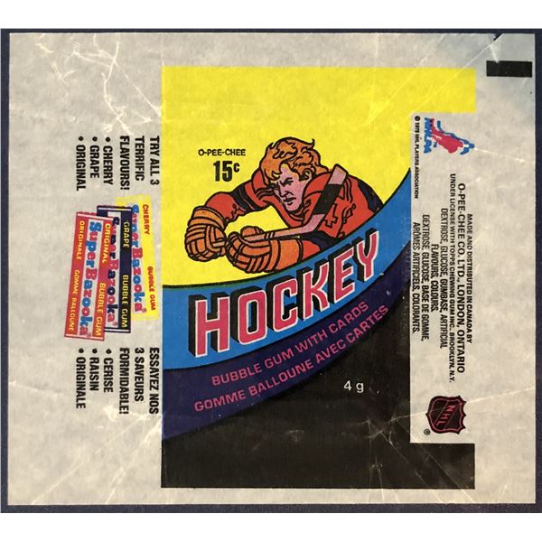 1978-79 O-PEE-CHEE NHL HOCKEY WRAPPER